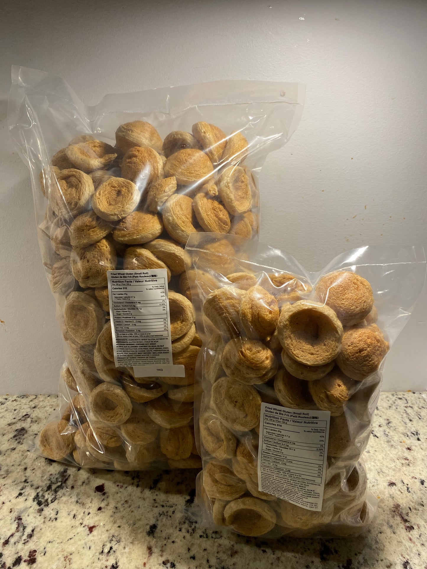 Fried Seitan Rolls - Sliced (Vegan) "芳"麵輪 (全素)