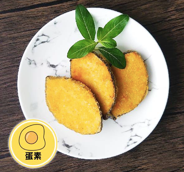 笙蕙黃金魚排 （蛋素） - Fried Soy Fish Slice (Ovo-Veg)