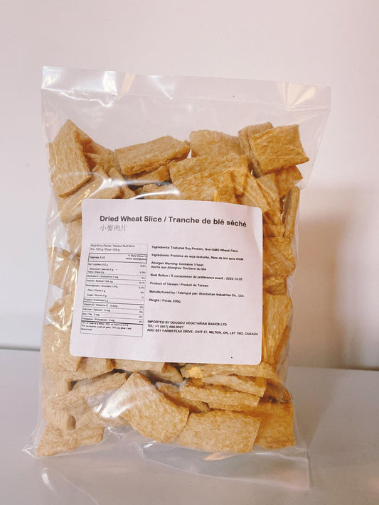 Dried Wheat Slice (Thin) (Vegan) 小麥肉片(薄) (全素)