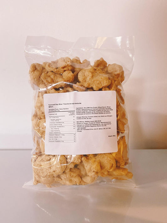 Non-GMO Textured Soy Slice (Vegan) 非基改豆製素肉片 (全素)