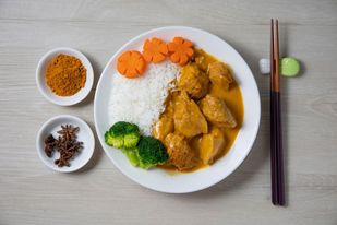 Curry Hericium Erinaceus (Ovo-Lacto Vegetarian)  易大師 素猴頭菇咖哩 （蛋奶素)