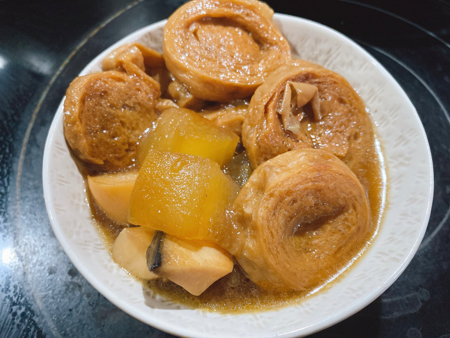 Fried Seitan Rolls - Sliced (Vegan) "芳"麵輪 (全素）