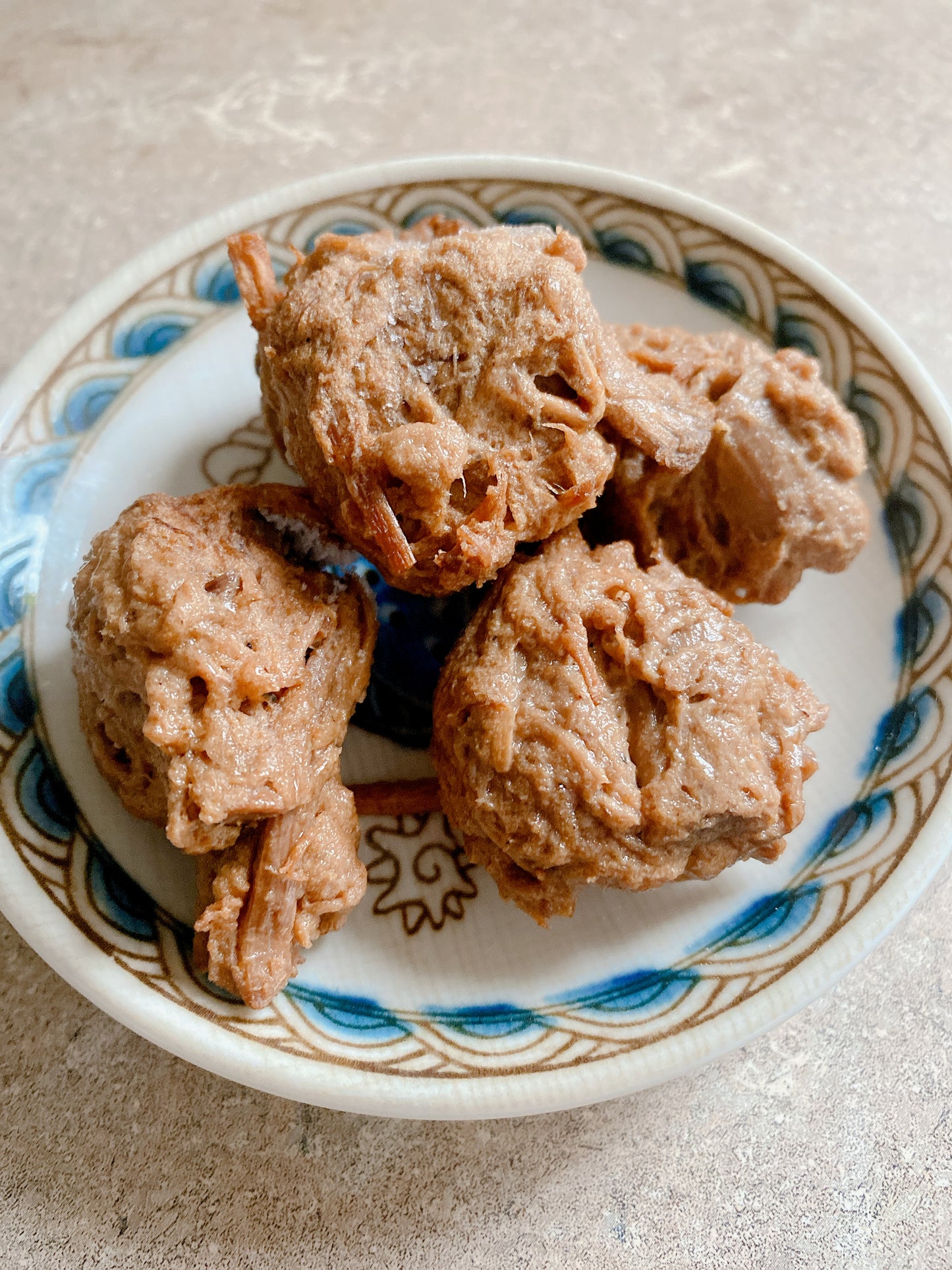Vegetarian Stewed Meat Chunk (Ovo-Vegetarian) [旺根] 紅燒排骨 (蛋素)
