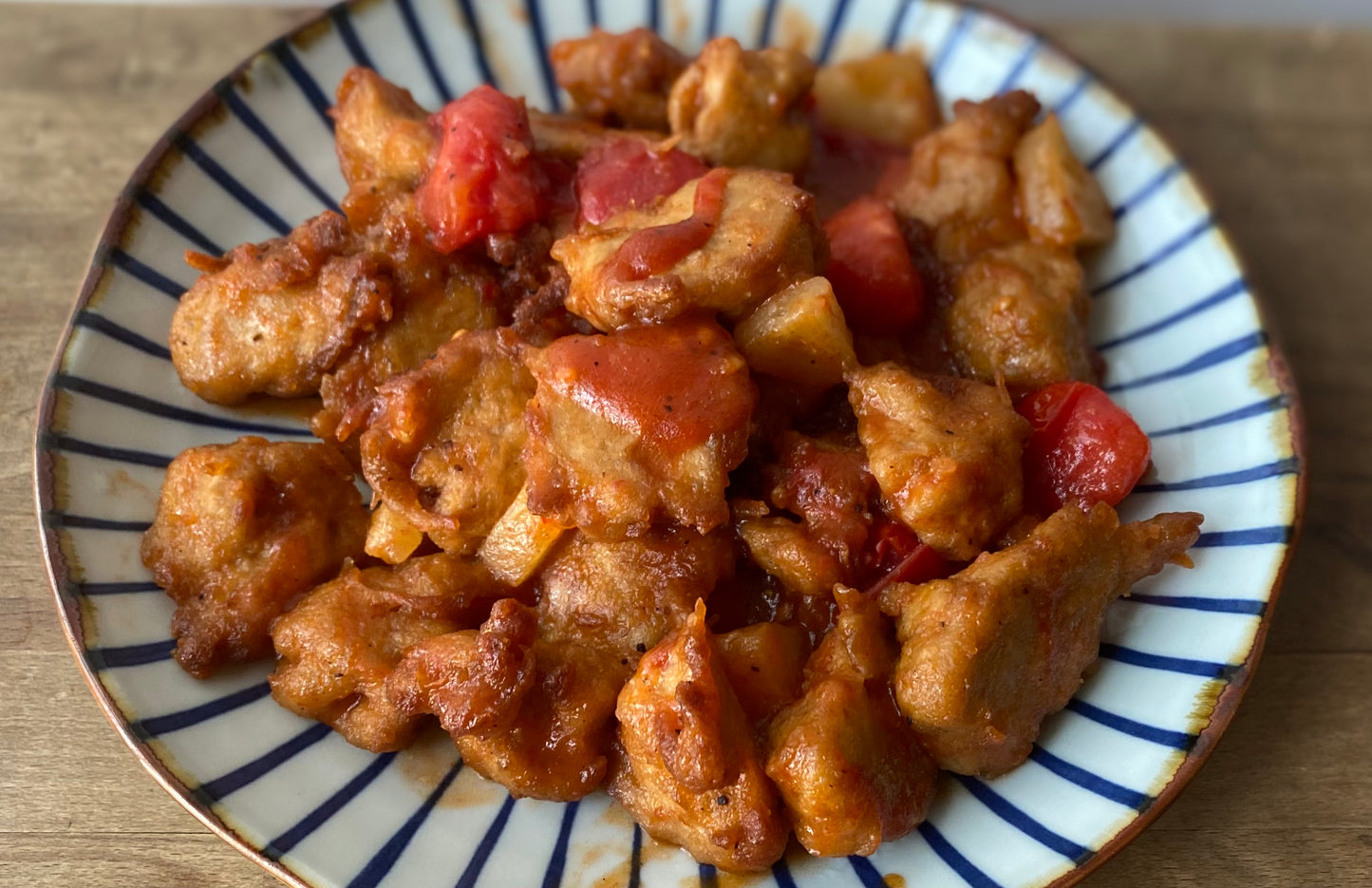 Vege Sweet Soy Chunk (Ovo-Lacto Vege) - With Sauce  [松珍] 京都排骨 (蛋奶素) - 附醬