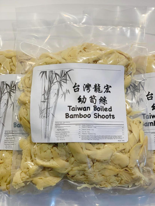 Taiwan Boiled Bamboo Shoots (Vegan)  [龍宏] 台灣幼筍絲 (全素）
