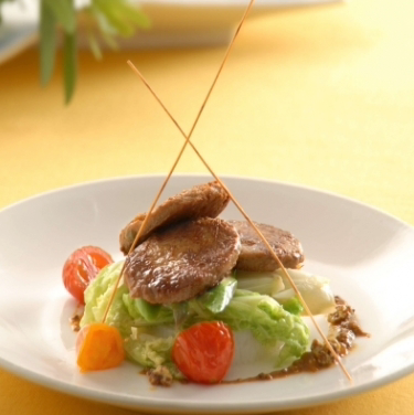 素黑胡椒牛小排含醬 (蛋奶素）Vegetarian Soy (Mini) Steak - Comes with Black Pepper Sauce (Ovo-Lacto Vegetarian)
